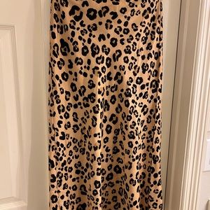 Cheetah midi skirt